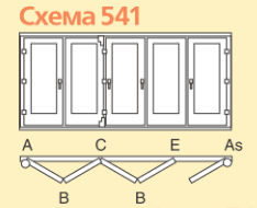 Схема открывания дверей:-Схема 541